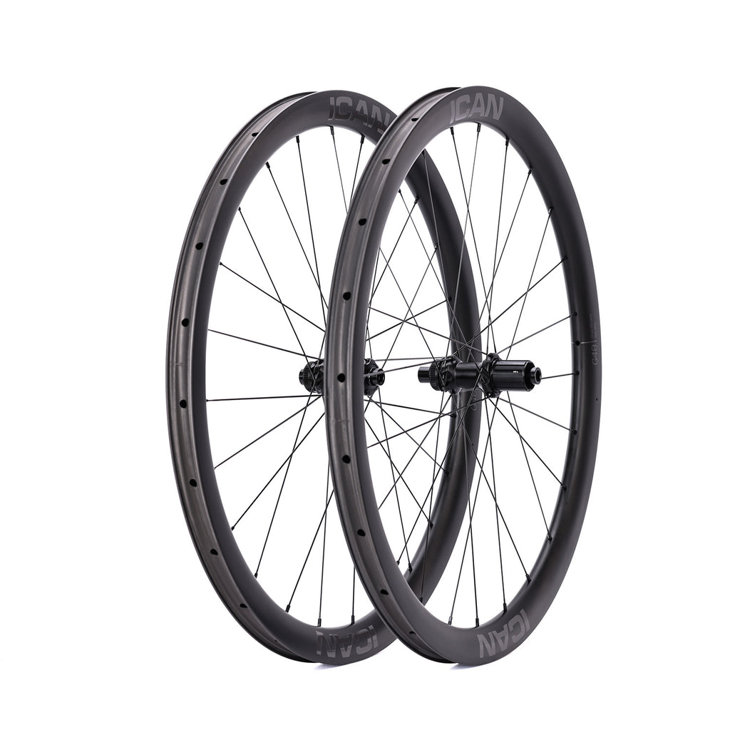 ICAN 700C G40 gravel wheels with 36T ratchet system