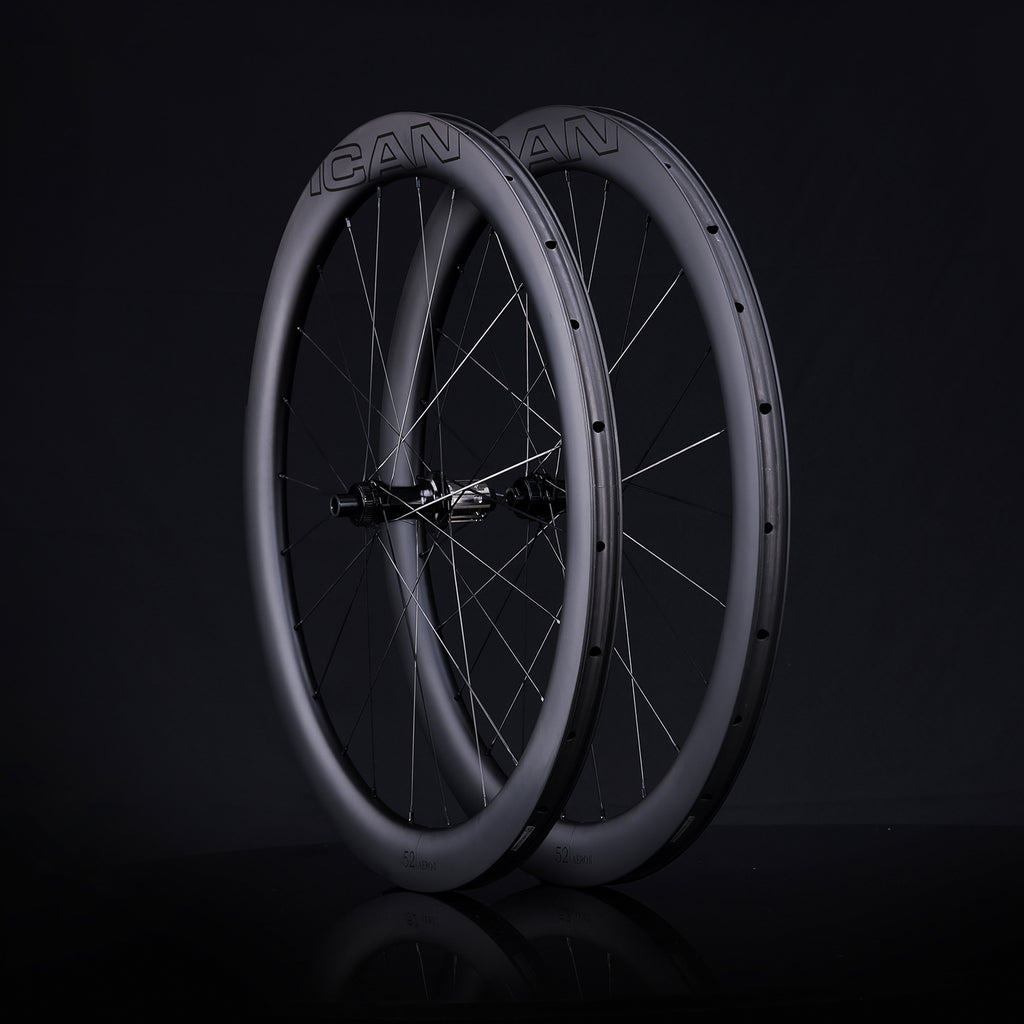 ICAN AERO 52 II disc wheels with 45T ratchet system hubs D91 TRIAERO