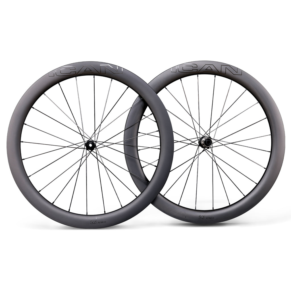ICAN AERO 52 II disc wheels with 45T ratchet system hubs D91 TRIAERO