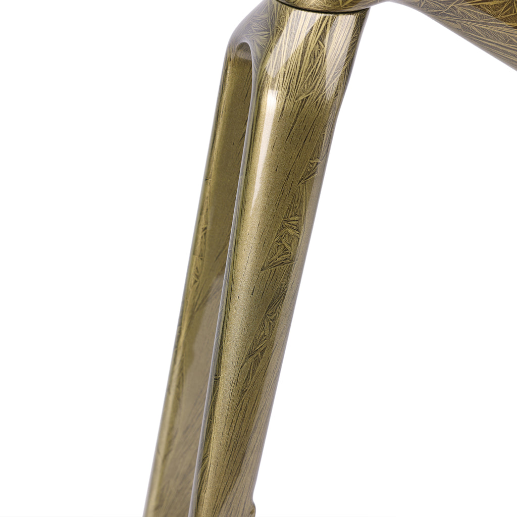 ICAN Graro gravel bike frame in ice crack paintjob