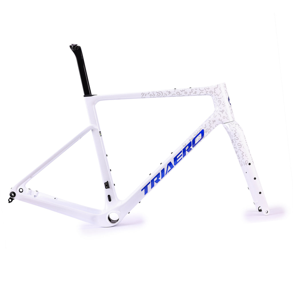 ICAN Graro gravel frame uci approval  fork without bolts 0mm offset seat post TRIAERO